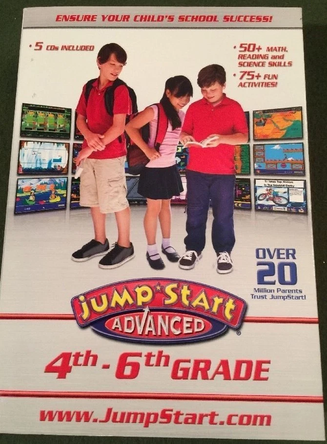 Jumpstart Advanced 4th-6th Grade (for PC) *New,Sealed* - Image 1 of 1