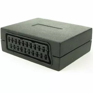 21 Pin Scart Coupler Joiner Connector Adaptor Female to Female Socket - Picture 1 of 3