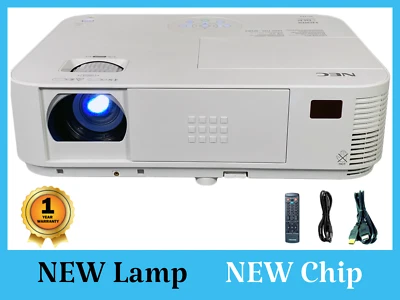 NEW Lamp - NEW Chip NEC NP-M322X DLP Projector 3200 ANSI HDMI 1080p w/Bundle - Image 1 of 4