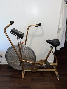 Vintage Schwinn Air Dyne Ergometer Dual Action Stationary Exercise Bike Copper - Picture 1 of 14