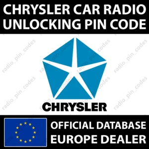CHRYSLER RADIO PIN CODE ALL MODELS T00AM T**QN TM9 TVPQN TOMYD T00BE T0012 T0071 - Bild 1 von 12