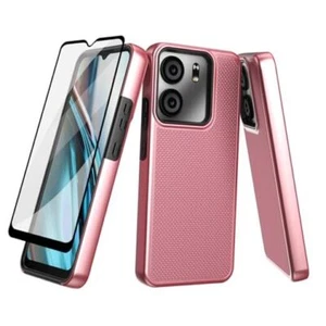 for BLU View 5 B160V Phone Case, with Screen Non-slip Texture & Rose Gold - Picture 1 of 8