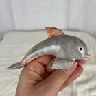 Marbled Soapstone Dolphin Figurine