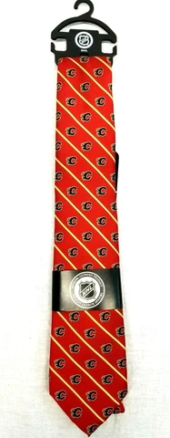 Calgary Flames NHL Men's Necktie New Official Licensed Product Hockey Cover
