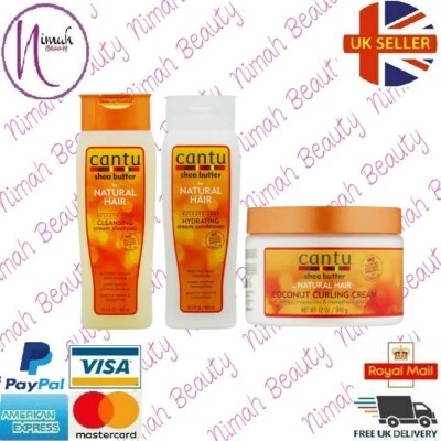 Шампунь и кондиционер с маслом канту ши 400 мл с кокосовым кремом для завивки 12 унций - Изображение 1 из 3
