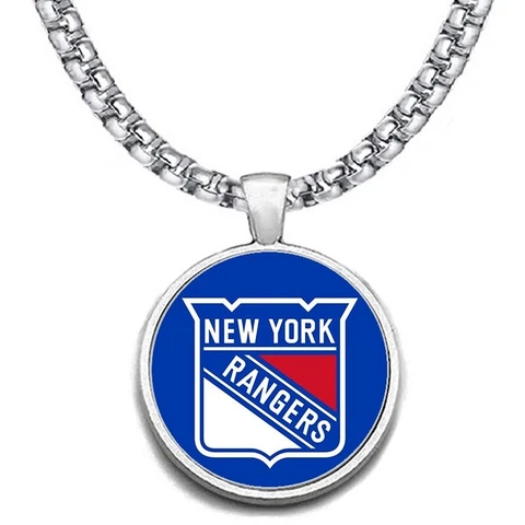 LARGE New York NY Rangers 24" NECKLACE STAINLESS CHAIN HOCKEY FREE SHIP' D30 Cover