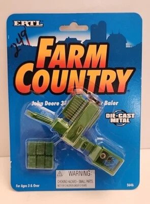 Empacadora a presión rectangular John Deere 338 1995 ERTL, #5646, escala 1:64 nueva en caja Foto 1 de 4