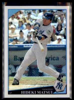 2009 Topps Chrome Refractor Hideki Matsui New York Yankees #29 - Image 1 of 2