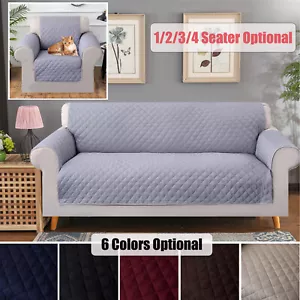 1/2/3/4 Sitzer Sofabezug Wende Steppstuhl Couch Slipper Schutzmatte - Bild 1 von 39