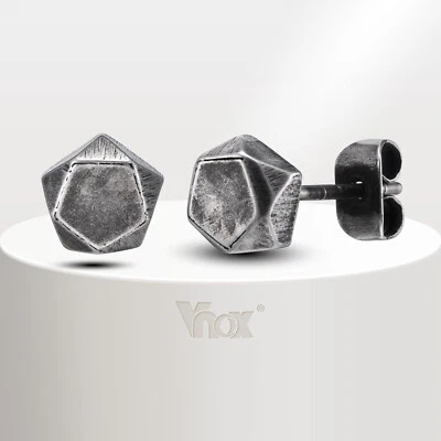 VNOX Hombres Pendientes Acero Inoxidable Nuevos Punk Joyería Pendientes Hipoalergénicos Foto 1 de 4