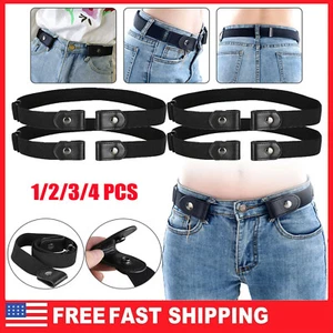 Buckle-free Elastic Invisible Waist Belt for Jeans No Bulge Hassle Unisex NEW US - Picture 1 of 12