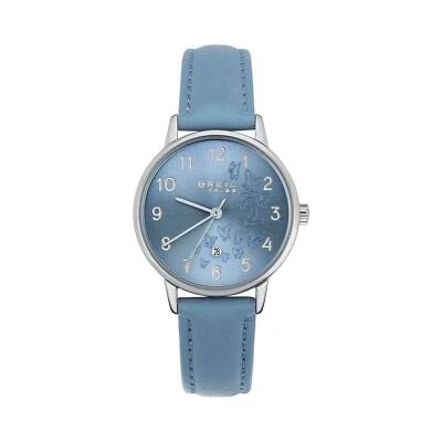 Orologio Breil Tribe Paradise EW0631 Watch Pelle Blu 30mm Numeri Data Donna - Immagine 1 di 2