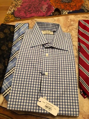 New Pink Mens Size 16-36 Summers Checker Shirt  - Image 1 of 4