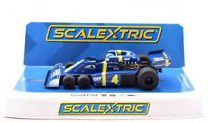Scalextric "Elf" Tyrrell P34 - P. Depailler - '76 Spanish GP 1/32 Slot Car C4328