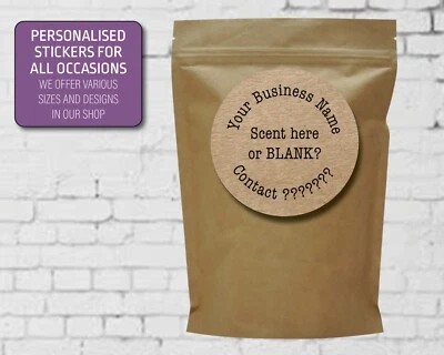 Personalised Stickers, great for any small business, wax scent soya 380 - Image 1 of 3