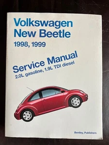 Volkswagen New Beetle 1998 1999 Service Manual 2.0L Gasoline 1.9L TDI Diesel VW - Picture 1 of 4