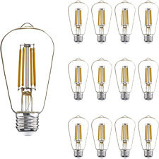 12 Pack LED Edison Bulbs 40W Equivalent, 4 Watt LED Filament Bulb, 2700K Soft Wh