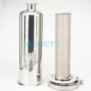 19-63mm Tri Clamp 1.5" 2" 2.5" 304/316 Stainless In-line Filter Strainer Brewing - Picture 1 of 18