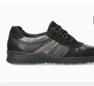 Mephisto Sneakers Womens US Size 9 Black - Ruby Lace Up Leather Comfort Shoes - Picture 1 of 8