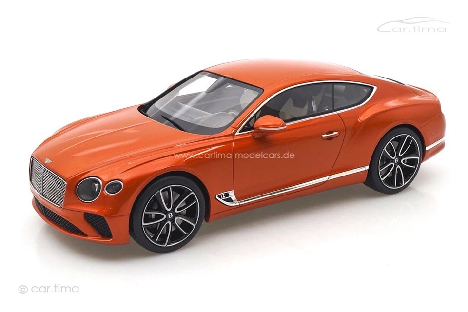 1 18 Top Speed Bentley Continental GT Coupe Arancione Fiamma TS0222