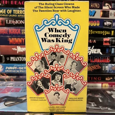 When Comedy Was King 1960 VHS Tested Rental Silent Film Anthology Documentary - Image 1 of 4