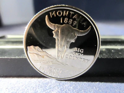 2007-S CLAD Quarter Montana  Mirror Proof Upper Grading Ranges - Image 1 of 2