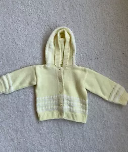 Vintage baby sweater with hood: boy or girl - Picture 1 of 1