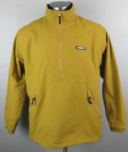 Vintage OBEY Jacket Size M Yellow 1/2 Zip Skate Surf Lined Workwear Y2K - Picture 1 of 9