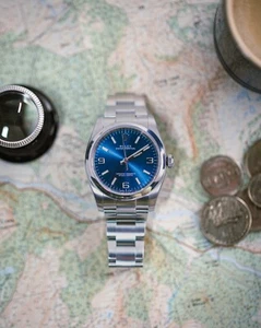 Rolex Oyster Perpetual 36mm watch - Rare Blue "Explorer" Dial - ref 116000 - Picture 1 of 14