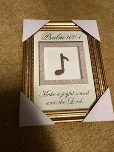 Make a joyful sound to the Lord music picture frame, 3 Dimensional, Psalm 100:1 - Picture 1 of 2