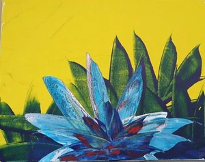 Julio "Pichón" González Consuegra. PINTURA S/T. Sobre amarillo. FIRMADO. Arte cubano - Imagen 1 de 1