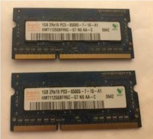 Hynix 2GB 2Rx16 DDR3 1066MHz ThinkPad SL410 / SL510 Memory RAM HMT112S6BFR6C-G7 - Image 1 of 1