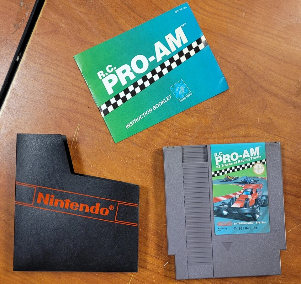 NES R.C. PRO-AM Cart, Sleeve and Booklet - Image 1 of 1