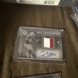 Corey Clement 2017 Majestic Rookie Scripted Swatches 3 Color Patch Rc Auto Sp - Picture 1 of 6