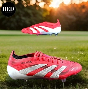 Adidas Predator Elite FG Lucid rot schwarz weiß Fußballschuhe ID3882 - Herren 8,5 - Bild 1 von 15
