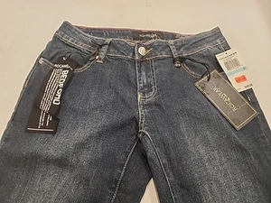 ROCAWEAR Jeans Womens/Girls sz 5 Simone Straight Leg Denim Blue Dark Wash Pants - Picture 1 of 9