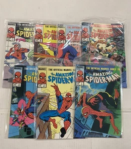 Amazing Spiderman Official Marvel Index #1, 2, 3, 4, 5, 6, 7! 1985! - Picture 1 of 4