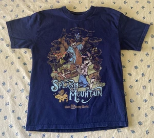 Disney Parks Youth Splash Mountain Walt Disney World T-Shirt Size Small Navy - Picture 1 of 7