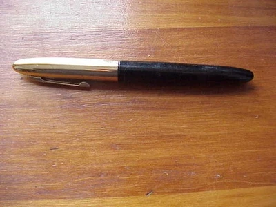 Vintage Scripto Lever Filler Bullet Shape Black Fountain Pen - Image 1 of 4