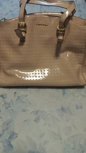 Mango Touch Tasche Beige Lackleder - Bild 1 von 5