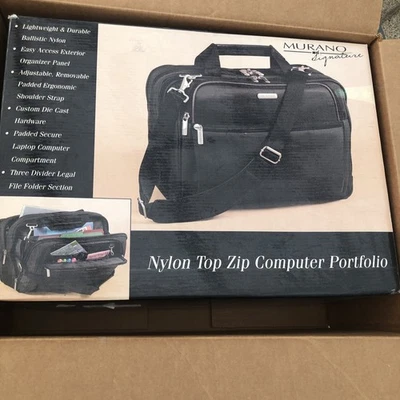 Murano Signature Leather Business Shuttle Bag With Case - Image 1 of 4