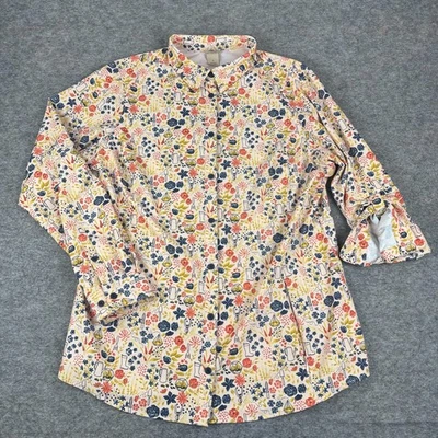 Camisa con botones Duluth Trading Co Sidewinder manga larga jardín mujer grande L Foto 1 de 4