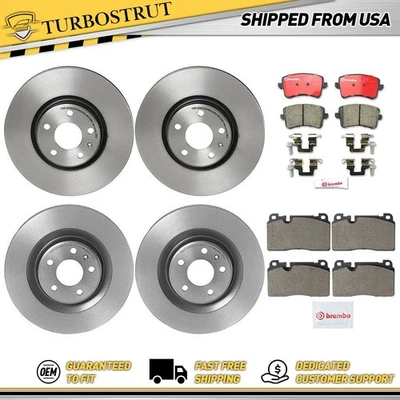 Комплект передних и задних тормозных колодок роторов Prime Brembo для 2017 Audi Q5 - Изображение 1 из 4