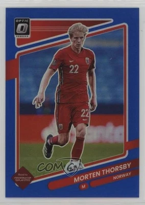 2021-22 Panini Donruss Road to Qatar Optic Blue Prizm /99 Morten Thorsby #105 - Image 1 of 2