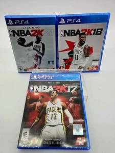 Paquete NBA 2K17, 2K18, 2K21, (PS4, PlayStation 4) - Probado - Muy buen estado - Imagen 1 de 13