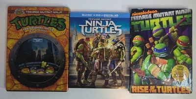 Lot Of 3 Teenage Mutant Ninja Turtles DVDs (One Blu-ray) - See Pics/Desc - Image 1 of 4