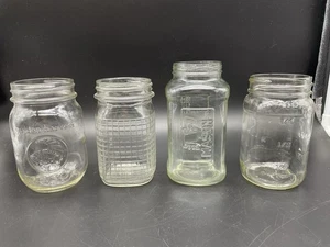 Lot of 4 Vintage Pint Canning Mason & Duraglas Jars - Picture 1 of 14
