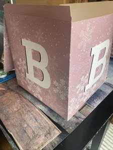 Decorative Paper Boxes For Baby -  Winter Themed - 4 Boxes Together Spell BABY - Picture 1 of 8