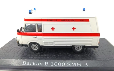 ATLAS Barkas B 1000 SMH - 3 Krankenwagen  in OVP und Blister 2010 Sammler 1:43 - Bild 1 von 4