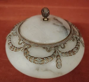 Bellissima antica ciotola in alabastro in stile Napoleone III - Foto 1 di 8